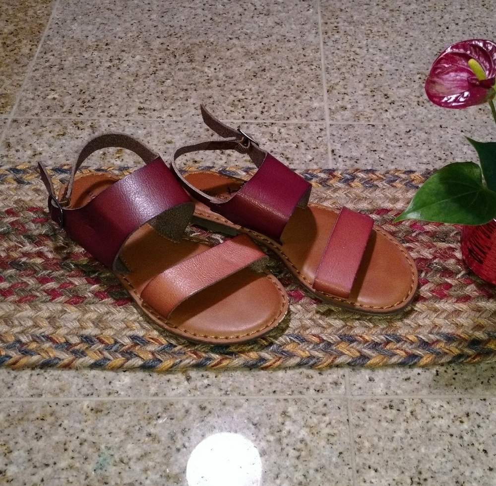 American Eagle Outfitters Brown Leather Sandles